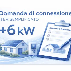 Domanda di connessione con iter semplificatodi un impianto fotovoltaico fino a 6 kW
